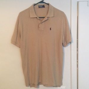 Polo Tan/Brown Collared Shirt (Large)